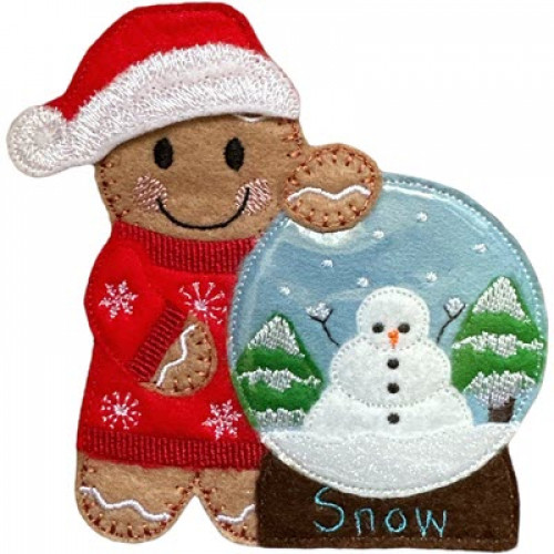 Gingerbread Snowman Snow Globe (Set of 2) main image 0